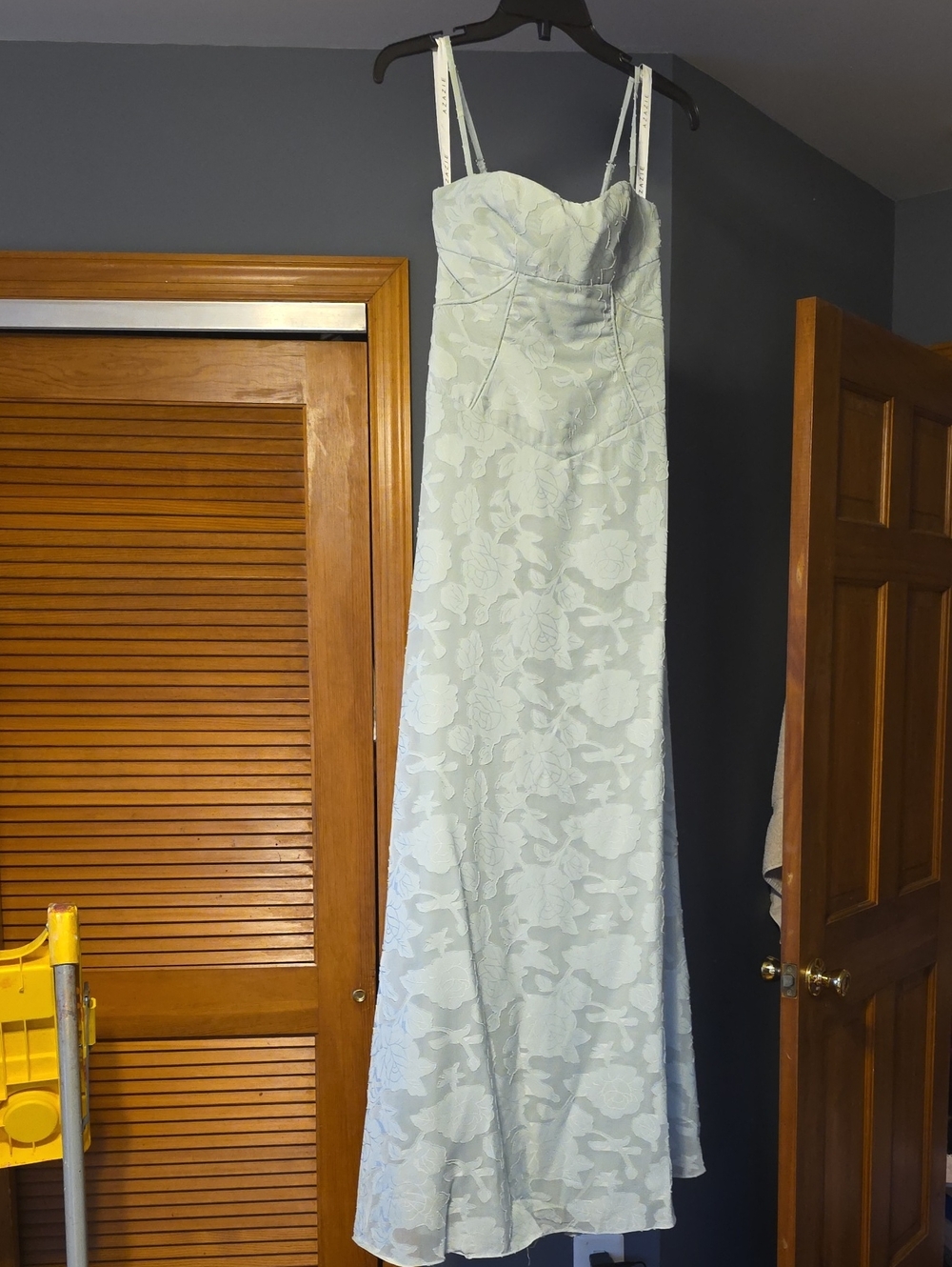 Azazie Light sage green Floral Maxi Dress